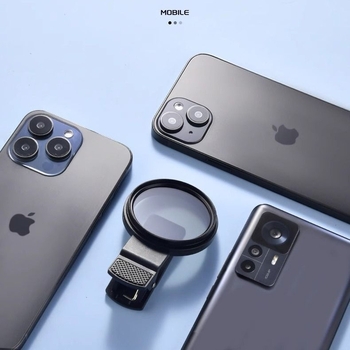 Regulējams CPL polarizators mobilajai fotogrāfijai un ainavām ar ND filtru, universāla saderība