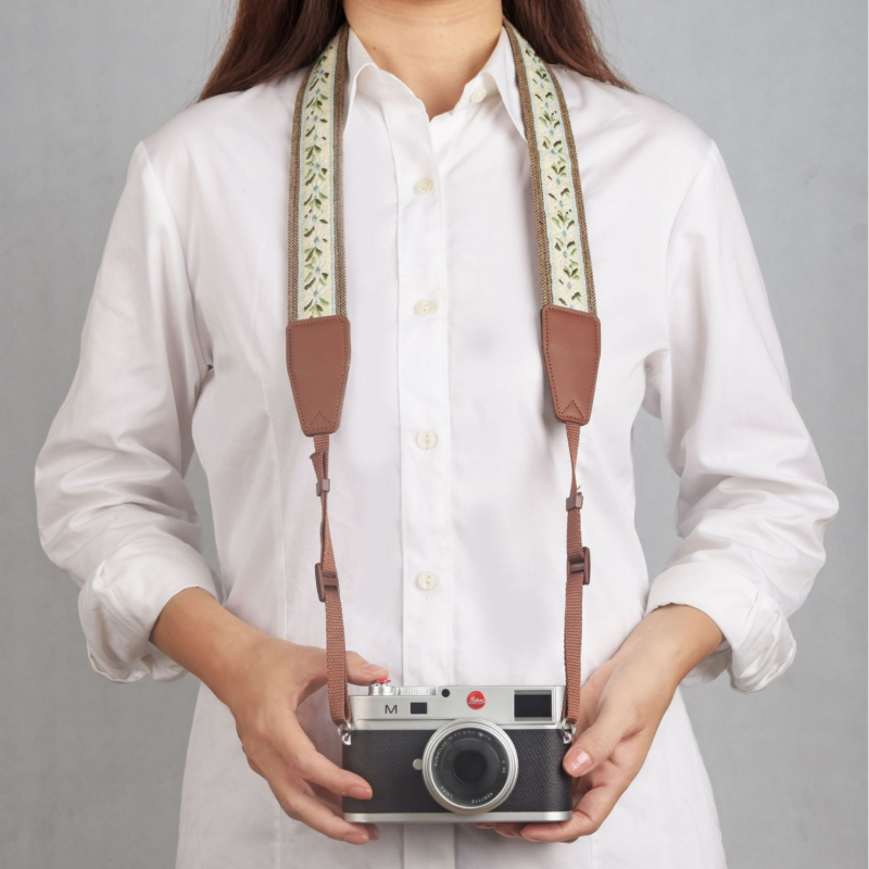 Remen za ramena za kameru kompatibilan s Fuji i Sony mirrorless, crossbody, retro dizajn