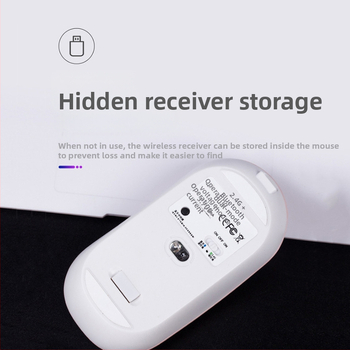 Bezvadu divu režīmu pele, klusā Bluetooth datorpele, modelis 2103300