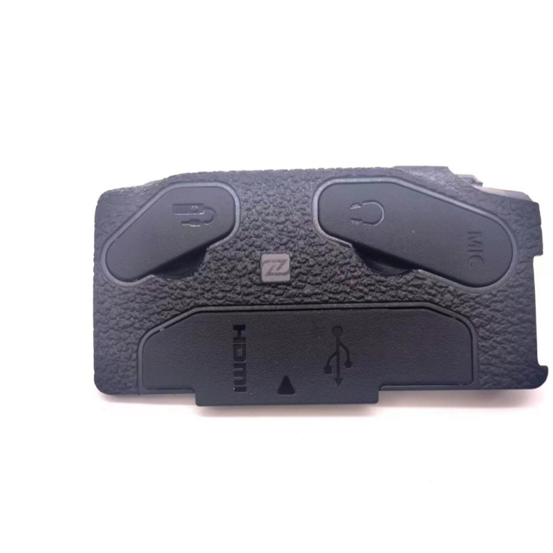 Dekorativni kožni trodijelni set za Canon 80D: bočna ručka, kožni zaštitnik USB porta, koža za palac