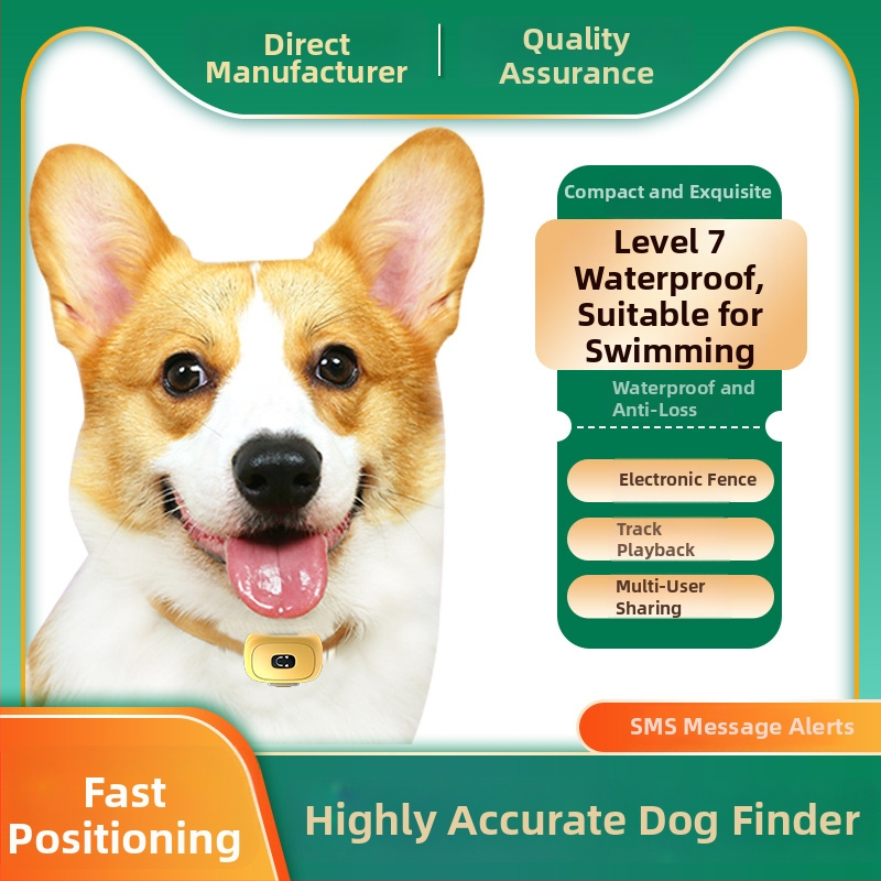 GPS lemmiklooma jälgija, veekindel Level 7 koera ja kassi jälgija, mudel YC-G1, 128MB mälu, GPS täpsus ~2 m, alarmid: vibratsioon, toitekatkestus, SOS, geofence