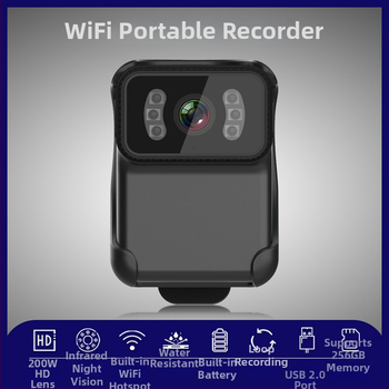 CS02 vodotesná športová kamera, 1080p HD, priame pripojenie Wi‑Fi hotspot, MP4 formát, TF karta, 60 minút batérie