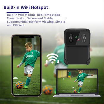 CS02 vodotesná športová kamera, 1080p HD, priame pripojenie Wi‑Fi hotspot, MP4 formát, TF karta, 60 minút batérie