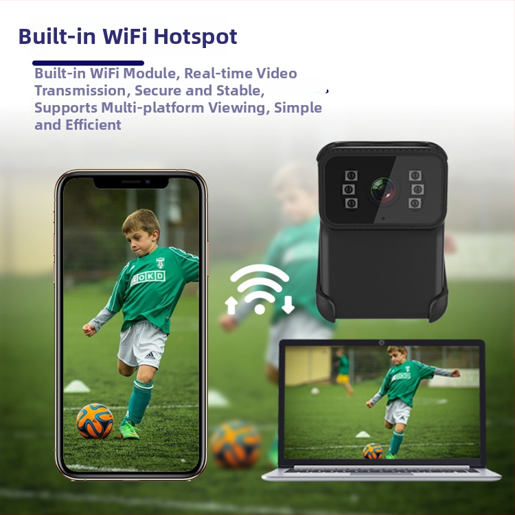 CS02 vodotesná športová kamera, 1080p HD, priame pripojenie Wi‑Fi hotspot, MP4 formát, TF karta, 60 minút batérie