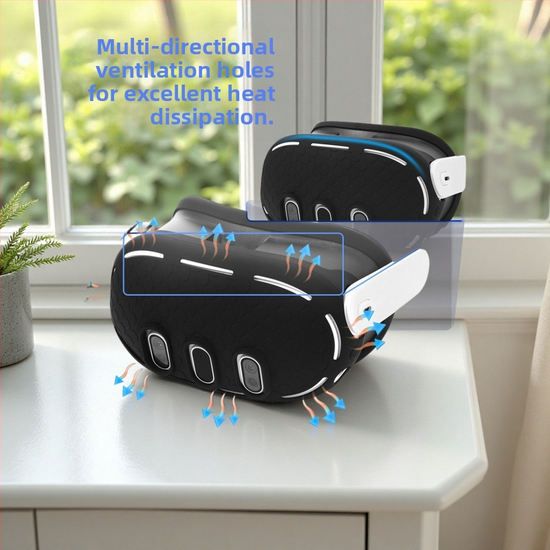 Silikónový ochranný kryt pre Meta Quest 3 – proti pádu, umývateľný, kompatibilný s Meta Quest 3