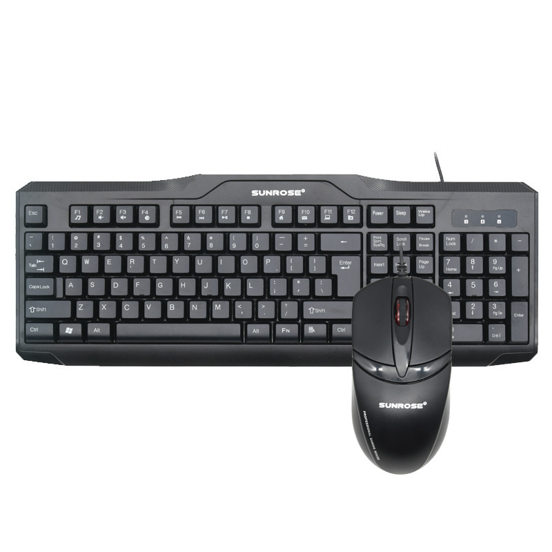 Sunrose FA-T26 žični set tipkovnice i miša, USB optički 1000dpi, kabel 1,5 m, težina 2 kg