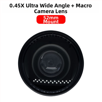 Divu funkciju platleņķa makro objektīvs ar fiksētu fokusu, kamerai – 18 mm, F2.0, filtra diametrs 52 mm, modelis JV-CL52