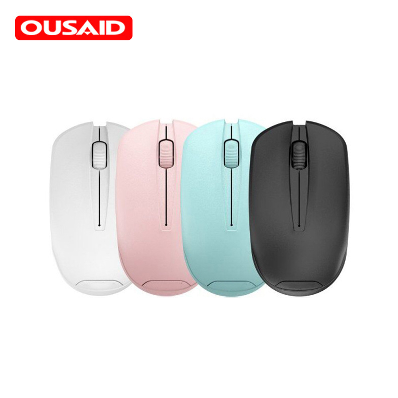 Mouse de birou wireless A911, trei butoane, 2.4G, 1600 DPI, design ergonomic