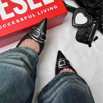 Conlida Denim hátsó nyitott szandál, hegyes orrú, vékony sarkú 6-8 cm, Nyár 2024