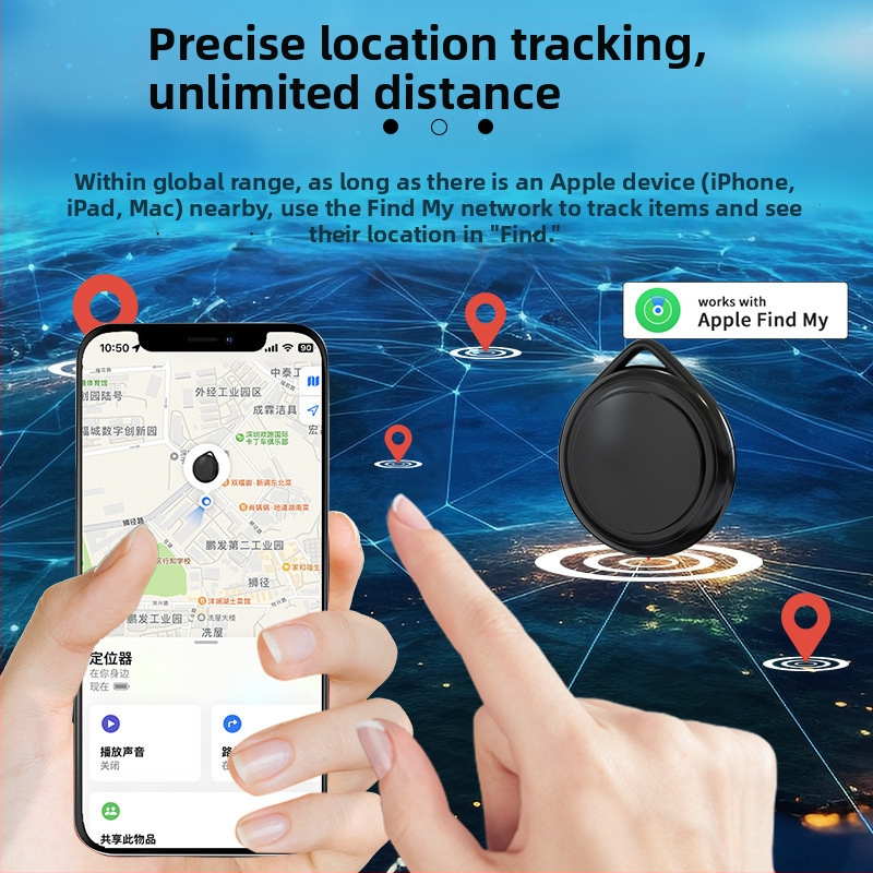 Anti-Loss Locator Find My ühilduvus, kaugjälgimine, äärmiselt õhuke disain, aku tööiga 9–12 kuud