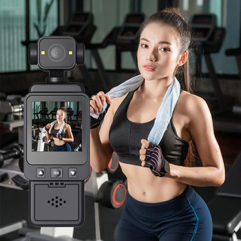 Cameră de acțiune outdoor 1080P cu stabilizare, design portabil, compatibilitate universală