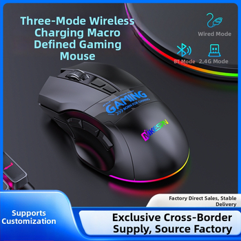 Spēļu pele ar 9 taustiņu makrodefinējumu, 2500dpi, bezvadu (USB interfeiss, darbības diapazons 10 m)