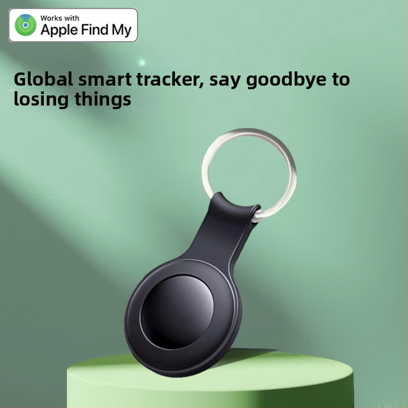 AirTag-stiilis jälgija lastele, eakatele ja lemmikloomadele GPS jälgimisega – võtmehoidja, mudel JHX09, 210mAh aku, mõõtmed 31.5×31.5×7.8mm, kaal 7 g, ühildub iOS-iga
