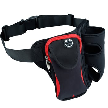 Torba za trčanje oko pojasa s pretincom za telefon, unisex, za vanjske sportove, materijal: diving cloth, podstava: poliester, proljeće 2025