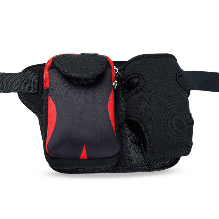 Torba za trčanje oko pojasa s pretincom za telefon, unisex, za vanjske sportove, materijal: diving cloth, podstava: poliester, proljeće 2025