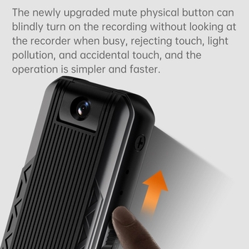 Cameră pentru conferințe cu clips pe spate — înregistrare video 1080P WiFi, vedere de noapte infraroșu, stocare TF portabil