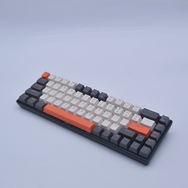 Tastatură fără fir cu trei moduri, baterie uscată, model V12, 2.4G+Bluetooth, 8 taste, 2022