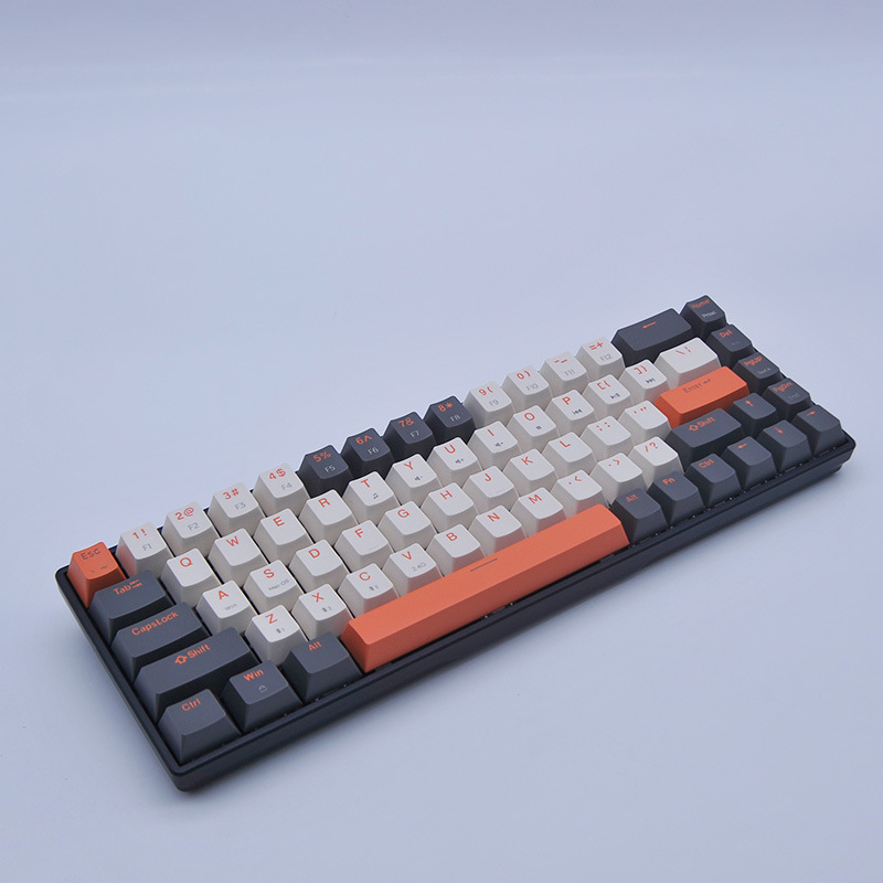 Tastatură fără fir cu trei moduri, baterie uscată, model V12, 2.4G+Bluetooth, 8 taste, 2022