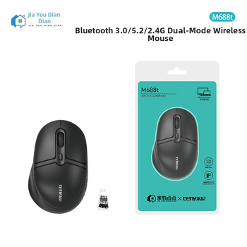 Bezdrôtová myš M688T – 3 tlačidlá, dvojrežim: 2.4G a Bluetooth, tichá prevádzka, Plug-and-Play