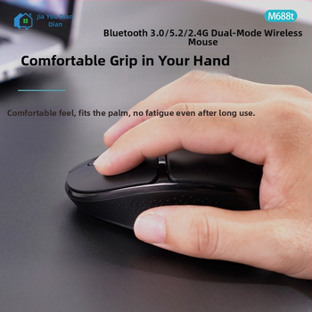 Bezdrôtová myš M688T – 3 tlačidlá, dvojrežim: 2.4G a Bluetooth, tichá prevádzka, Plug-and-Play