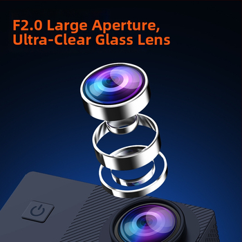 4K κάμερα δράσης με σταθεροποίηση εικόνας, αδιάβροχη, 18MP, μπαταρία 120 λεπτών, εξωτερικά αθλήματα