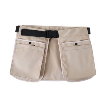 Sportska pojasna torba s više džepova, velik kapacitet, zatvarač, unisex, poliester