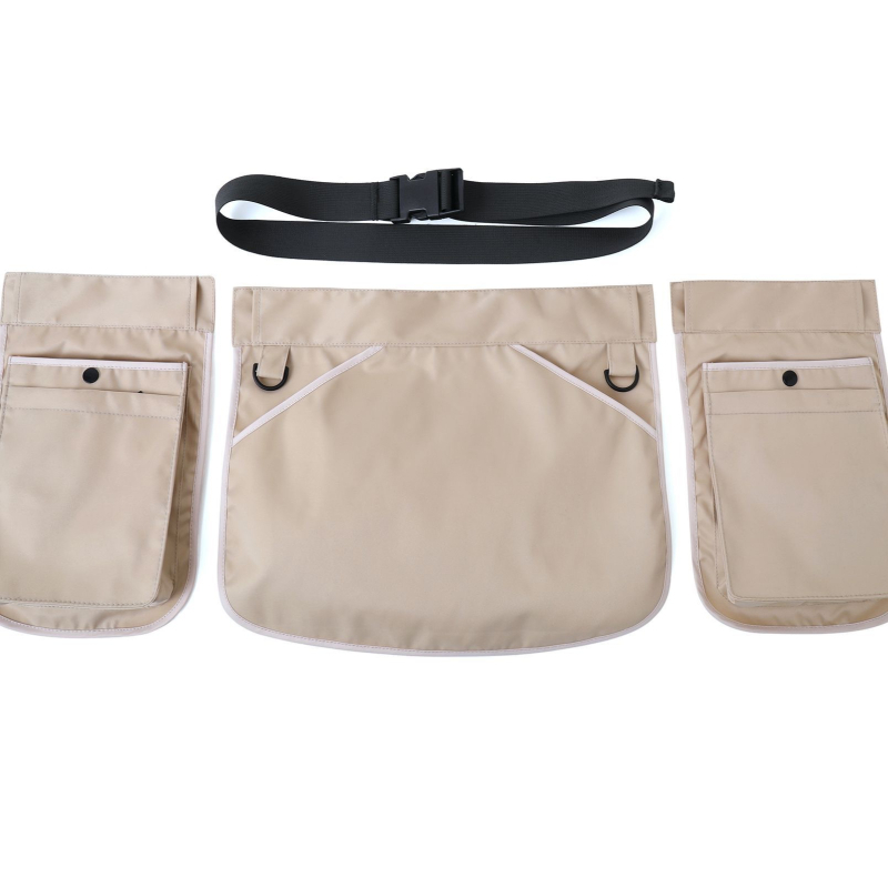 Sportska pojasna torba s više džepova, velik kapacitet, zatvarač, unisex, poliester