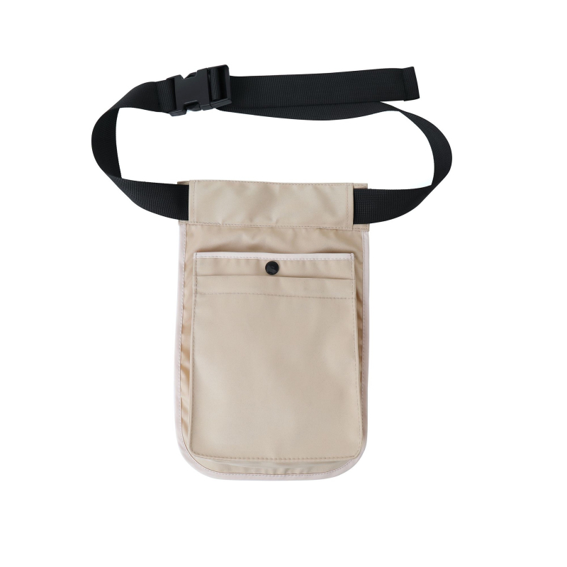 Sportska pojasna torba s više džepova, velik kapacitet, zatvarač, unisex, poliester