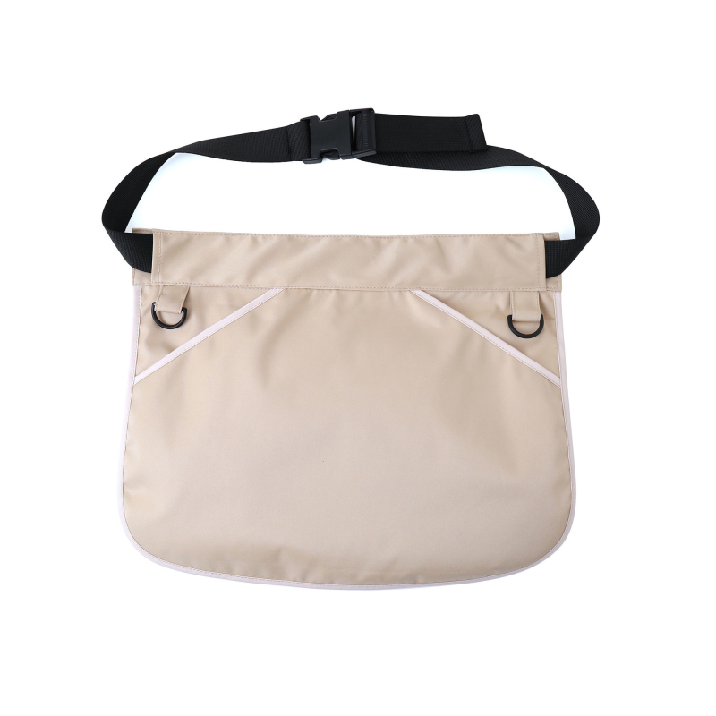 Sportska pojasna torba s više džepova, velik kapacitet, zatvarač, unisex, poliester
