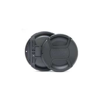 Poklopac objektiva bez logotipa, s trakom protiv gubitka i središnjim dizajnom stiskanja, univerzalno kompatibilan