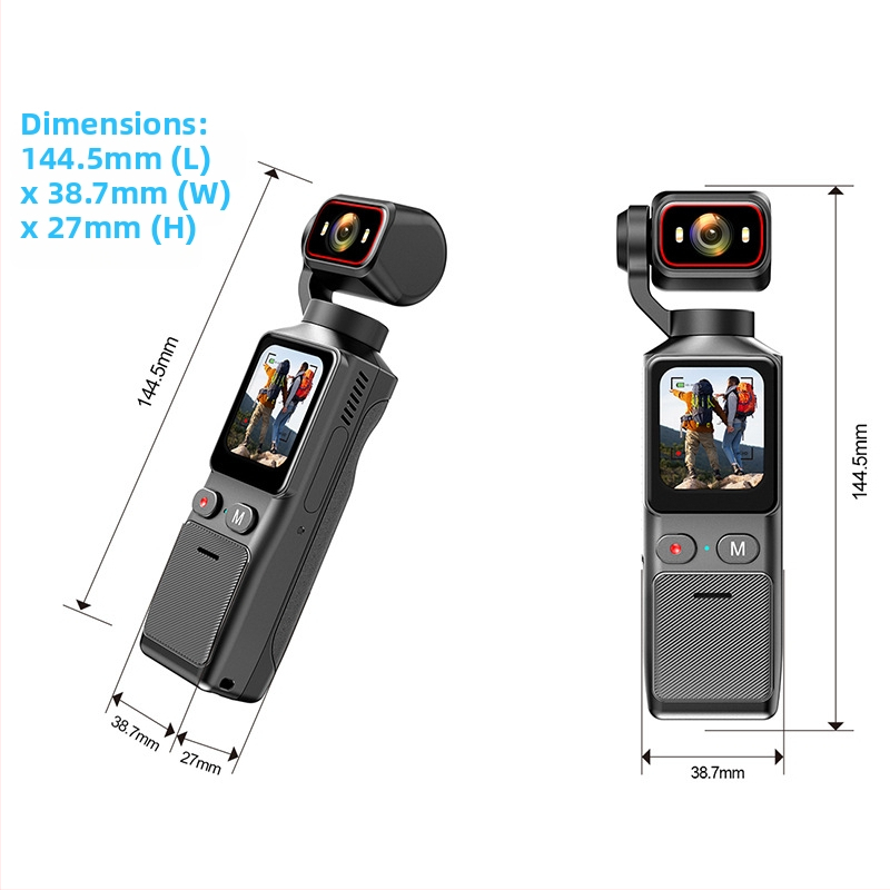 L19 akčná kamera: proti otrasom, vodeodolná a prachotesná, 4K športová kamera s 1,69 palcovým dotykovým LCD displejom a 7-hodinovou výdržou batérie
