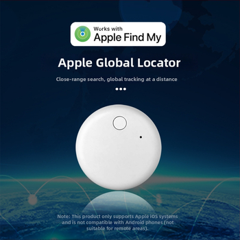 AirTag-kompatibilný sledovač F6 – 210 mAh batéria, iOS kompatibilita, hmotnosť 9 g, ABS materiál