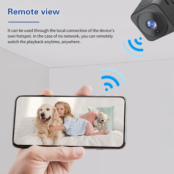 AS02 Cameră Wireless WiFi 1080P cu Viziune Nocturnă IR, Intercom audio bidirecțional, Stocare pe TF Card
