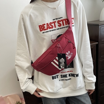 Auduma crossbody soma ar iekšējo kabatu ar rāvējslēdzēju, poliestera oderējums, rāvējslēdzēja aizvēršana, Ziemas 2024 sezona