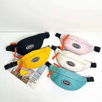 Dječja crossbody torba od najlona, unisex, jedna naramenica, jednofarbni uzorak, protiv krađe