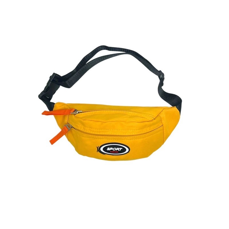 Dječja crossbody torba od najlona, unisex, jedna naramenica, jednofarbni uzorak, protiv krađe