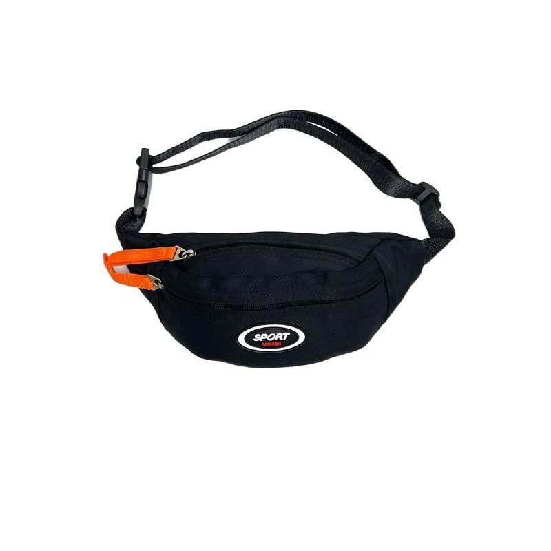 Dječja crossbody torba od najlona, unisex, jedna naramenica, jednofarbni uzorak, protiv krađe