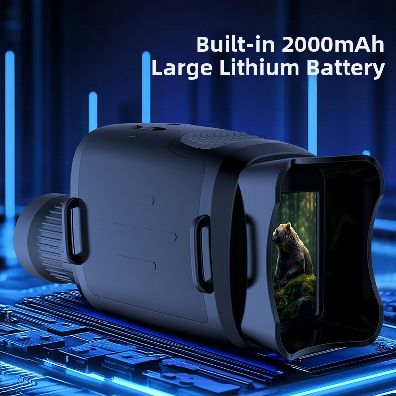 Infračervený nočný monoculus, prenosný digitálny ďalekohľad, 10 MP, batéria 2000 mAh