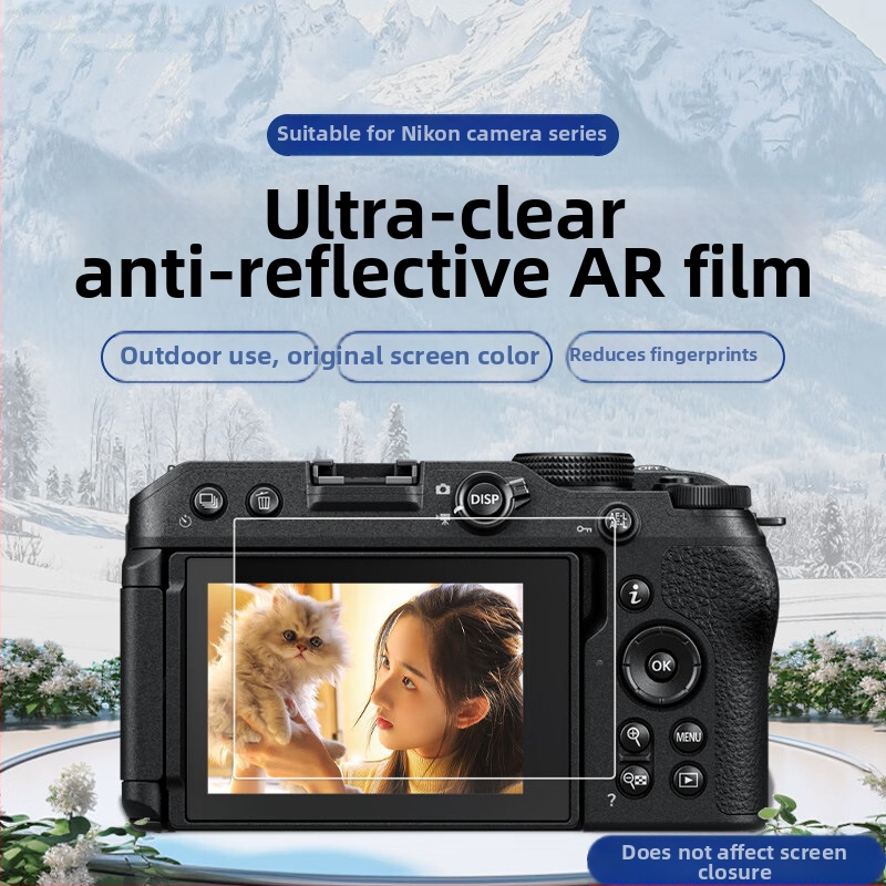 Nikon Z30 ekrāna aizsargs ar AR pretatstarojumu PET plēvi, saderīgs ar Z30/Z6II/Z8, mehāniski apstrādāts
