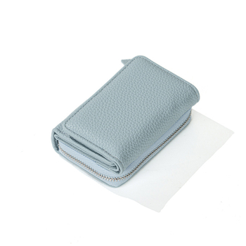 Novčanik za kovanice s lychee uzorkom, PU koža, integrirani držač kartica, unisex poslovni stil, proljeće 2025