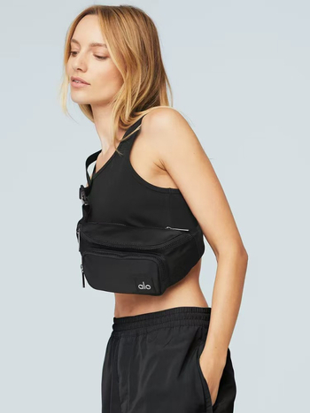 Sportska torba oko struka, nylon, crossbody dizajn, unisex, jesen 2023