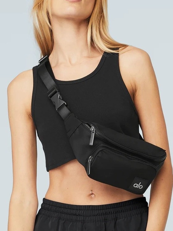 Sportska torba oko struka, nylon, crossbody dizajn, unisex, jesen 2023