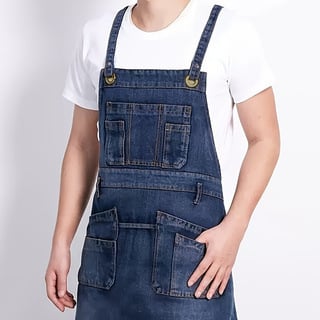 Prijuostė be rankovių – džininė, dėmių atspari, šiuolaikiškai minimalistinis stilius (be rankovių, džininė, dėmių atspari, šiuolaikiškai minimalistinis stilius)