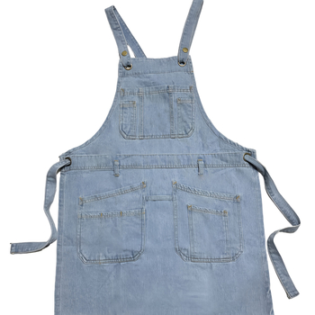 Prijuostė be rankovių – džininė, dėmių atspari, šiuolaikiškai minimalistinis stilius (be rankovių, džininė, dėmių atspari, šiuolaikiškai minimalistinis stilius)