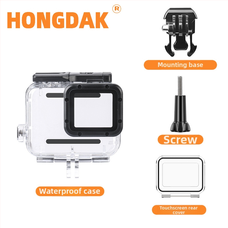 GoPro HERO7 ūdensizturīgs korpuss, Acrylic-PC materiāls, 60 m dziļums, skārienekrāna vadība, noturība pret triecieniem un krišanas izturība