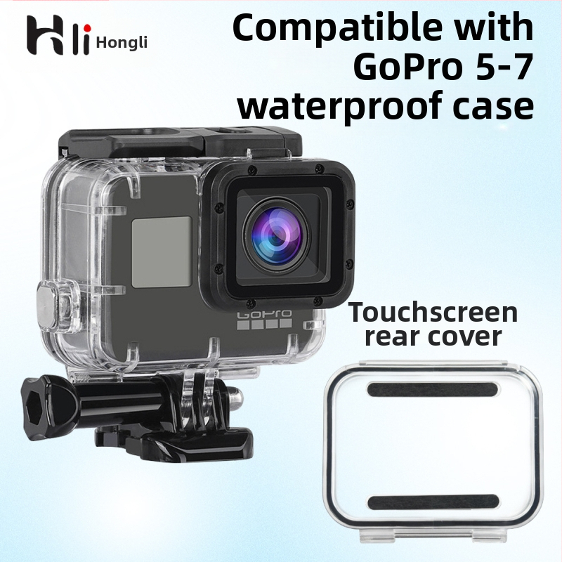 GoPro HERO7 veekindel korpus, Acrylic-PC koost, 60 m sügavus, puutetundlik ekraan, löögikindlus ja kukkumiskindlus