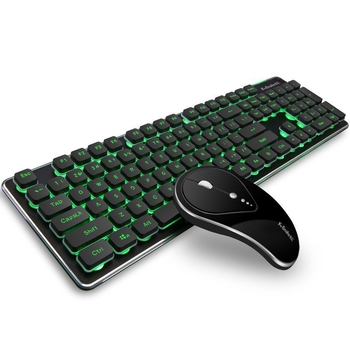 Viper WK500 bežični set tipkovnice i miša s pozadinskim osvjetljenjem, USB sučeljima, 1800 DPI, ergonomski dizajn