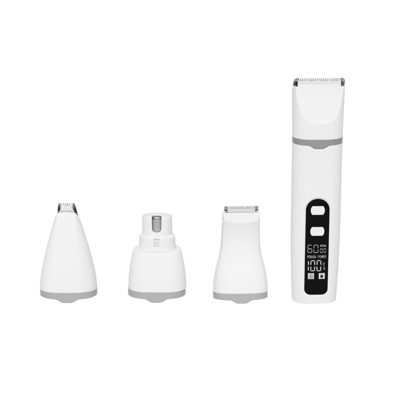 Set de îngrijire pentru câini, aparat de tuns electric reîncărcabil, 4 în 1