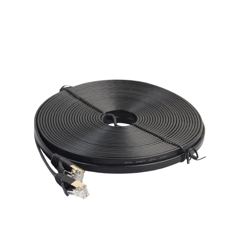 CAT7 plosnati shieldani Ethernet kabel, 10 Gbps, RJ-45, promjer 2.8 mm, bakar bez kisika