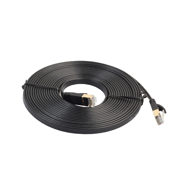 CAT7 plosnati shieldani Ethernet kabel, 10 Gbps, RJ-45, promjer 2.8 mm, bakar bez kisika